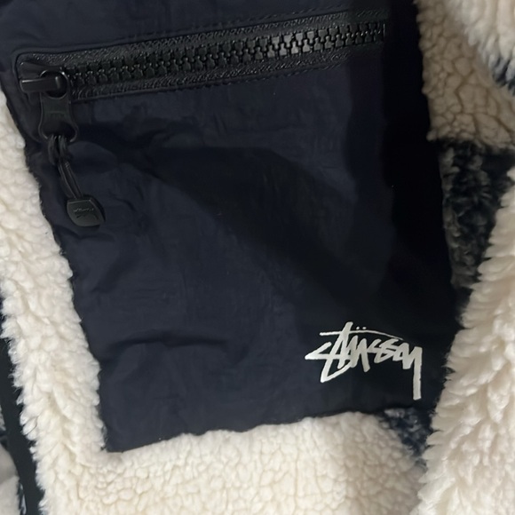 Stussy Mask Sherpa Fleece Jacket - Picture 2 of 3